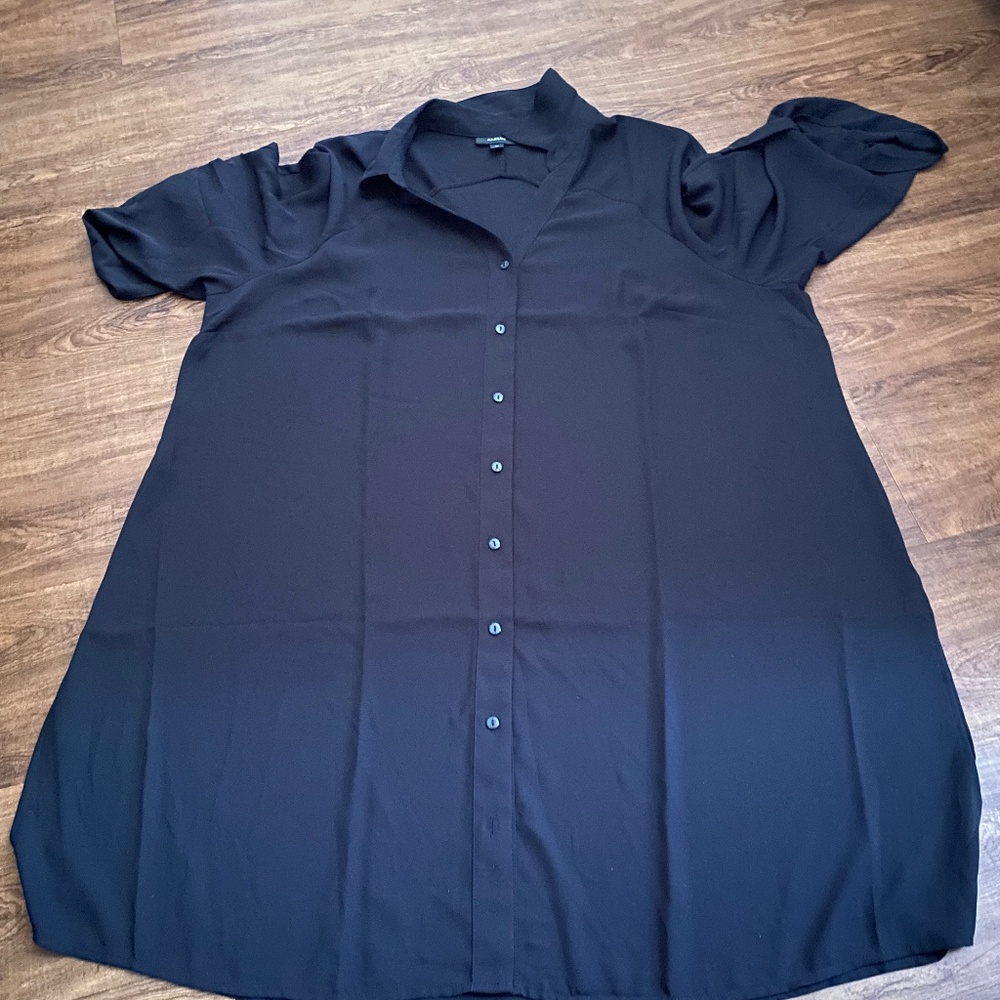 Alfani Woman's Black Long Top 3X